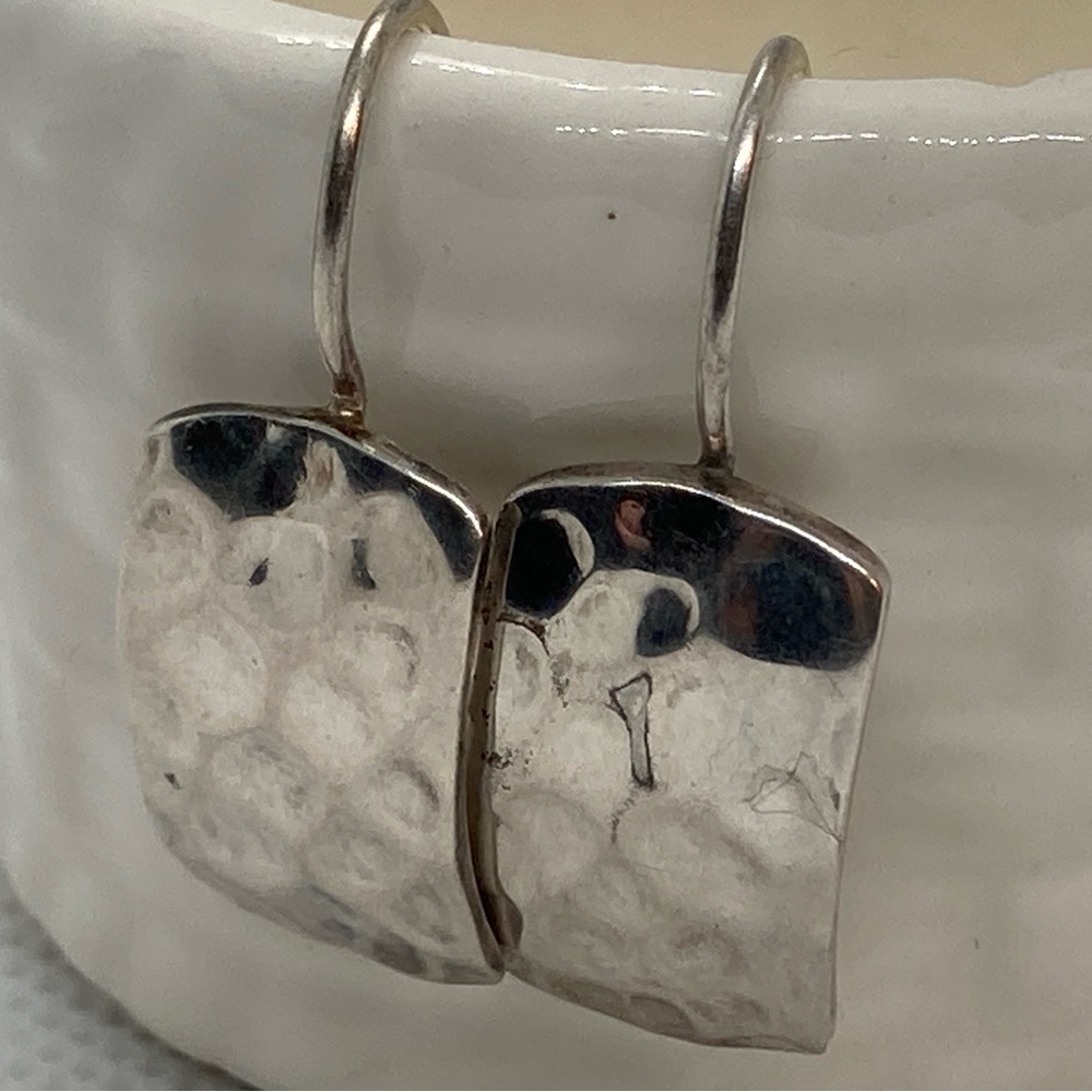 Vintage Silpada sterling silver hammered earrings